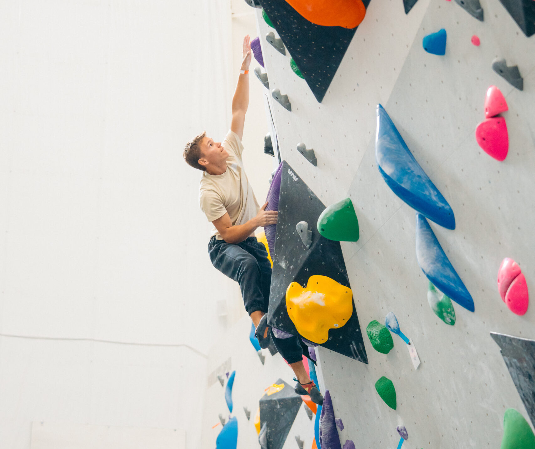 Bouldering at Velocity Climbing Miami South Florida.